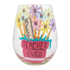 Enesco Gift Best Teacher Stemless Wine(Best Teacher Stemless Wine)