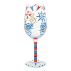 Enesco Gift Nautical Wine Glass(Nautical Wine Glass) -Holiday Gift Shop 6015415 2