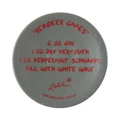 Enesco Gift Reindeer Games Wine Glass(Reindeer Games Wine Glass) -Holiday Gift Shop 6015420 6