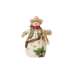 Enesco Gift Cowboy Snowman Figurine(Cowboy Snowman Figurine)