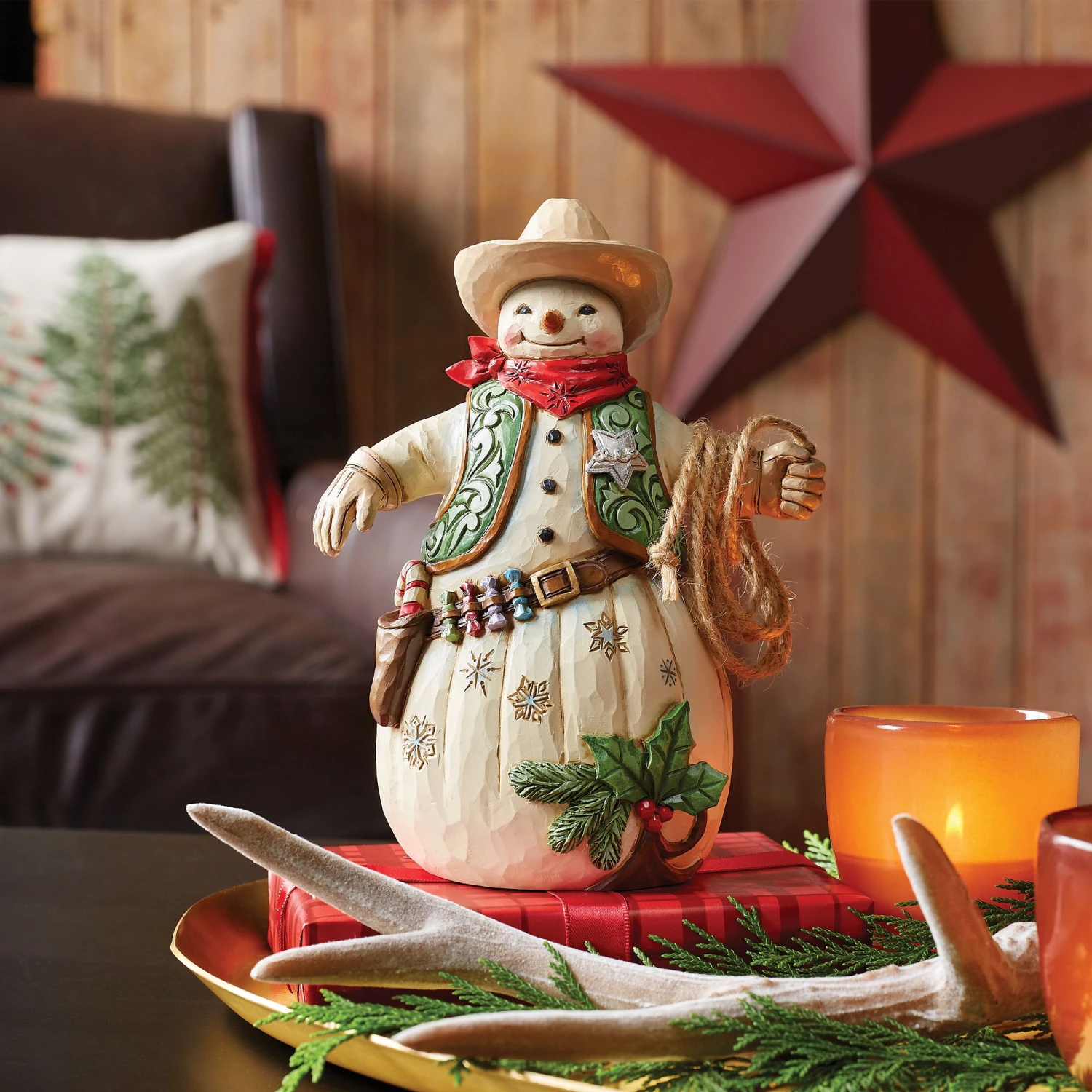 Enesco Gift Cowboy Snowman Figurine(Cowboy Snowman Figurine) 3 Enesco Gift Cowboy Snowman Figurine(Cowboy Snowman Figurine) - Image 2