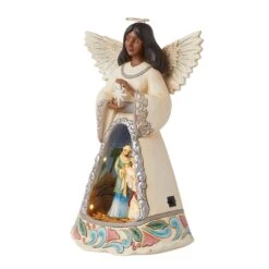 Enesco Gift LED Nativity Angel With Open S(Led Nativity Angel With Open S) -Holiday Gift Shop 6015520Q 2