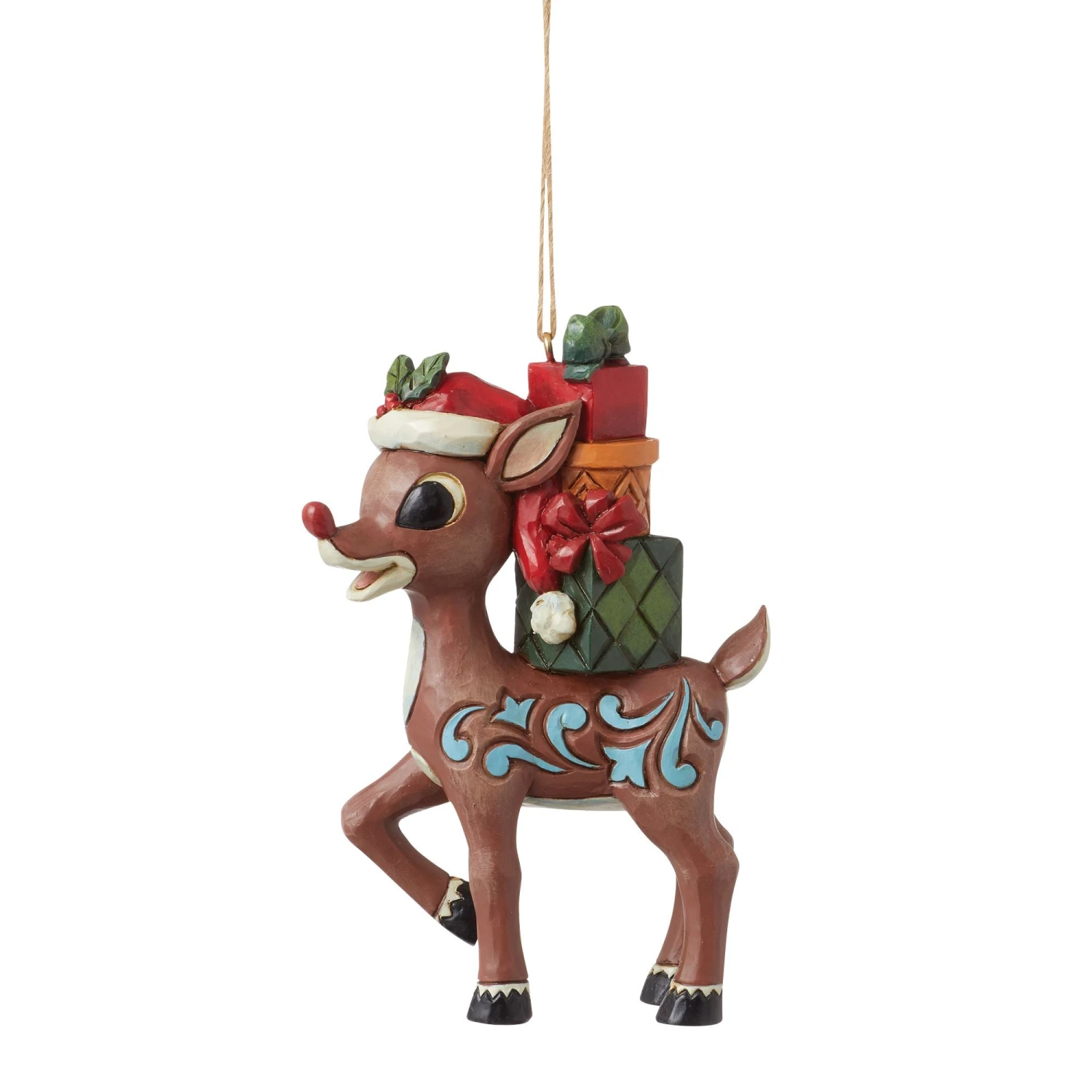 Enesco Gift Rudolph With Stacked Presents(Rudolph With Stacked Presents) 4 Enesco Gift Rudolph With Stacked Presents(Rudolph With Stacked Presents) - Image 2