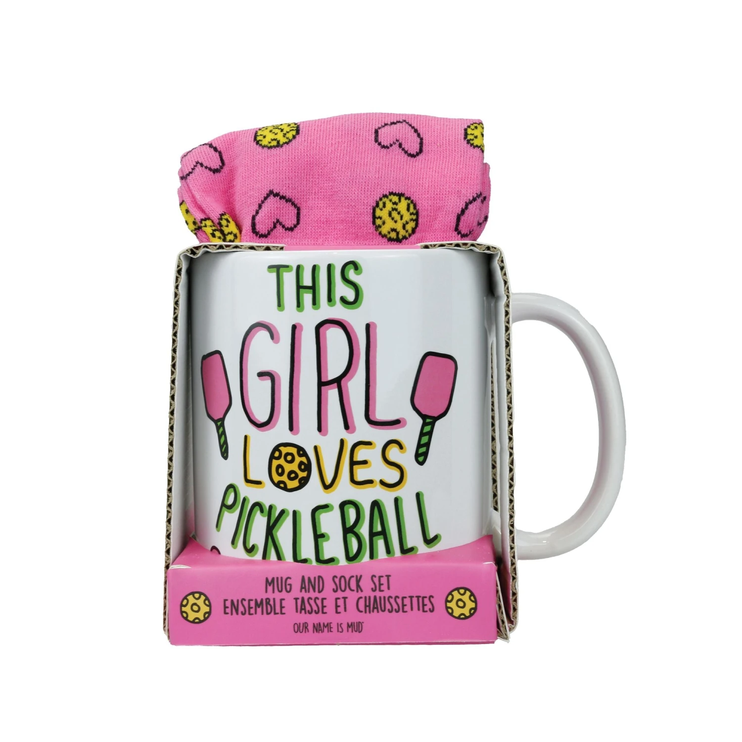 Enesco Gift Pickleball Mug Sock Set(Pickle Ball Mug Sock Set) 3 Enesco Gift Pickleball Mug Sock Set(Pickle Ball Mug Sock Set)