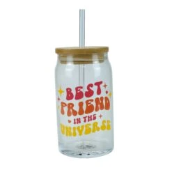 Enesco Gift Best Friend Latte Glass(Best Friend Latte Glass)