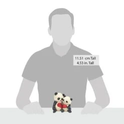 Enesco Gift Panda Couple With Heart Fig(Panda Couple With Heart Fig) -Holiday Gift Shop 6016360 5