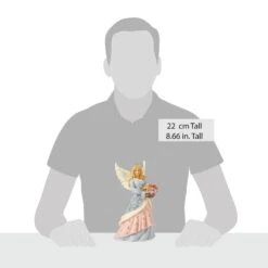 Enesco Gift Angel With Flower Basket Fig(Angel With Flower Basket Fig) -Holiday Gift Shop 6016370 5