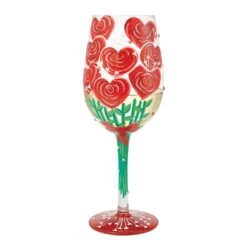 Enesco Gift Valentine'sBouquet Wine Glass(Valentinesbouquet Wine Glass) -Holiday Gift Shop 6016399 1