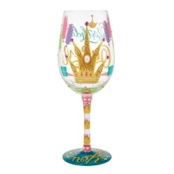 Enesco Gift Birthday Queen Wine Glass(Birthday Queen Wine Glass) -Holiday Gift Shop 6016400 3