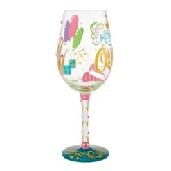 Enesco Gift Birthday Queen Wine Glass(Birthday Queen Wine Glass) -Holiday Gift Shop 6016400 4