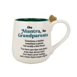Enesco Gift Grandparent Mantra Sculpt Mug(Grandparent Mantra Sculpt Mug)
