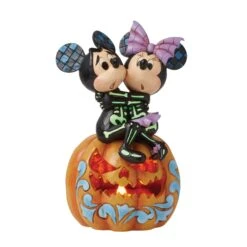 Enesco Gift Mickey&Minnie Scared Skeletons(Mickey Minnie Scared Skeletons)