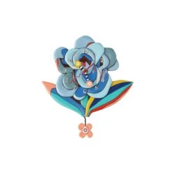 Enesco Gift Blue Bloom Clock(Blue Bloom Clock)