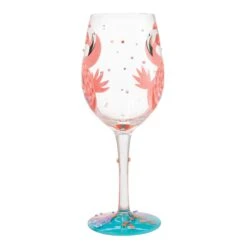 Enesco Gift Fabulous Flamingos Wine Glass(Fabulous Flamingos Wine Glass) -Holiday Gift Shop 6016736 2