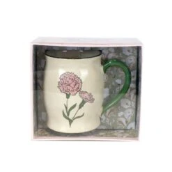 Enesco Gift Carnation Handpainted Mug(Carnation Handpainted Mug) -Holiday Gift Shop 6016759 2