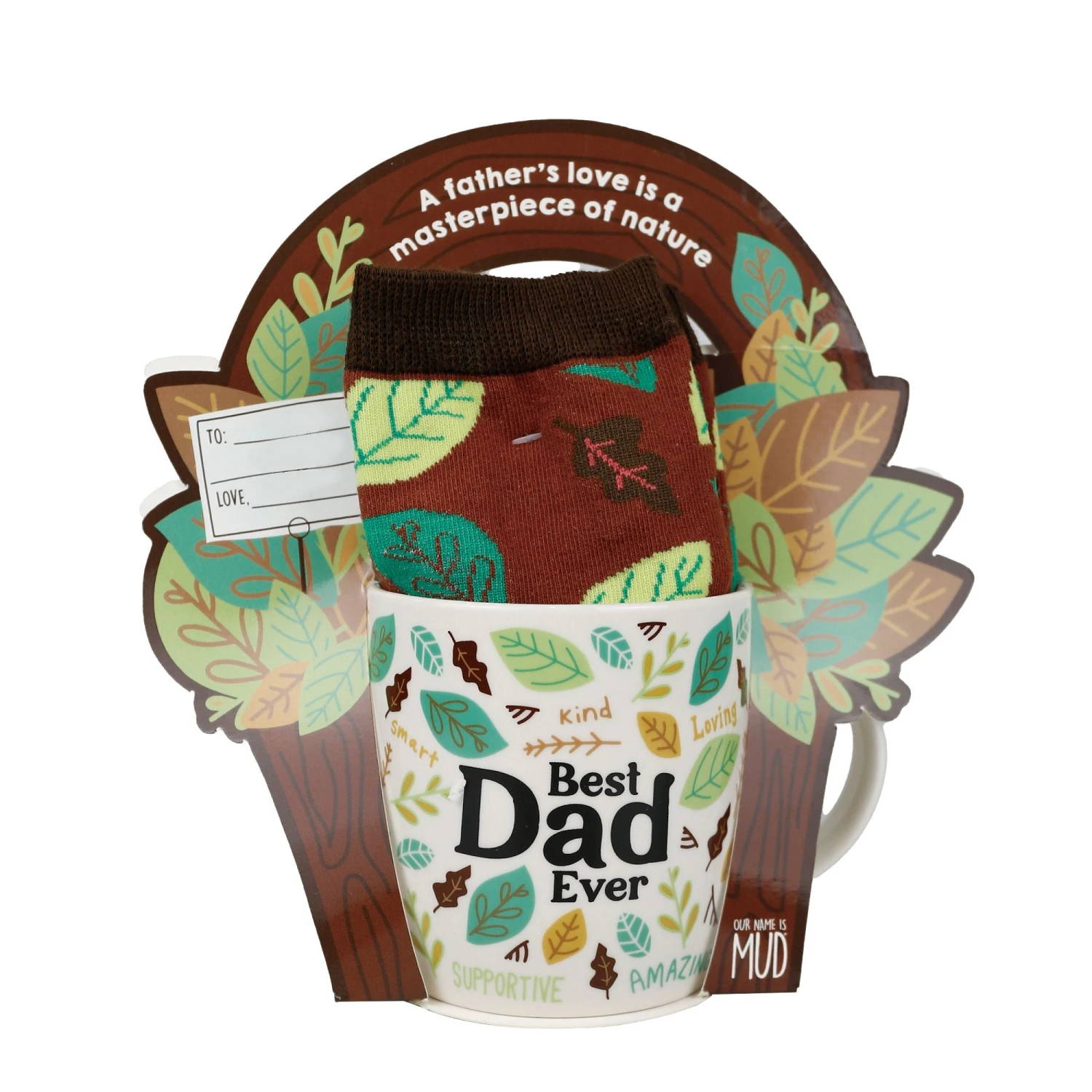Enesco Gift Best Dad Mug Sock Card Set(Best Dad Mug Sock Card Set) 3 Enesco Gift Best Dad Mug Sock Card Set(Best Dad Mug Sock Card Set)