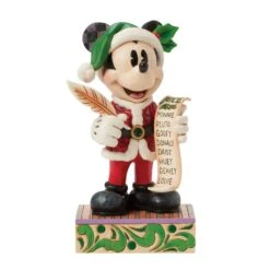Enesco Gift Santa Mickey With List(Santa Mickey With List)