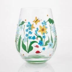 Enesco Gift Floral Fields Stemless Wine(Floral Fields Stemless Wine) -Holiday Gift Shop 6016968 4