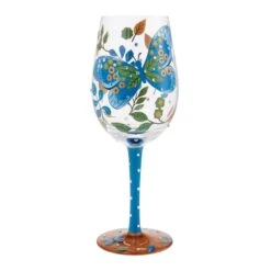 Enesco Gift Garden Butterfly Wine Glass(Garden Butterfly Wine Glass)