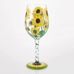 Enesco Gift Sunflower Wine Glass(Sunflower Wine Glass) -Holiday Gift Shop 6016975 3