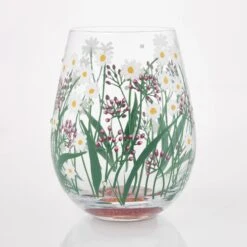 Enesco Gift Delicate Florals Stemless Wine(Delicate Florals Stemless Wine) -Holiday Gift Shop 6016976 2