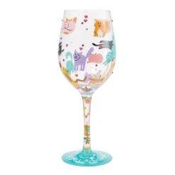 Enesco Gift Meow It Up Wine Glass(Meow It Up Wine Glass)