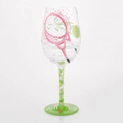 Enesco Gift I Luv Luv Tennis Wine Glass(I Luv Luv Tennis Wine Glass) -Holiday Gift Shop 6016985 3