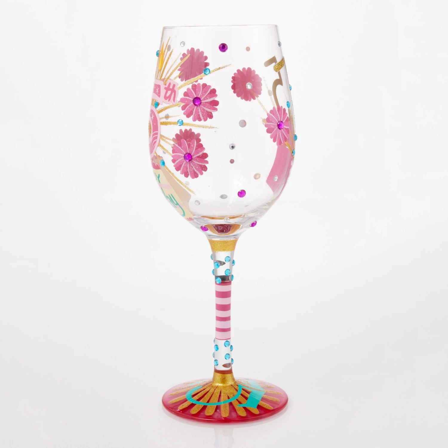 Enesco Gift Happy 75th Wine Glass(Happy 75th Wine Glass) 5 Enesco Gift Happy 75th Wine Glass(Happy 75th Wine Glass) - Image 3