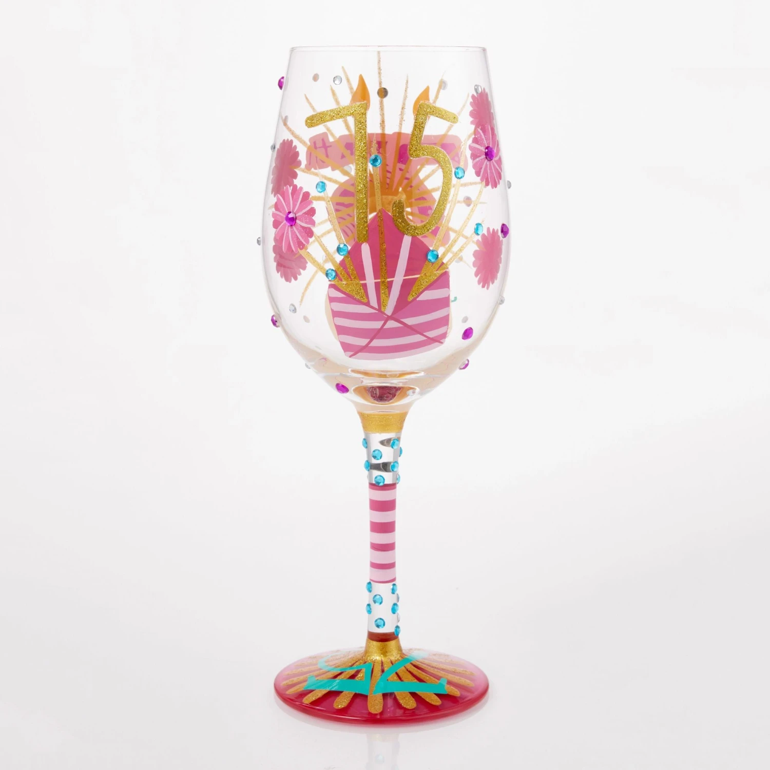 Enesco Gift Happy 75th Wine Glass(Happy 75th Wine Glass) 7 Enesco Gift Happy 75th Wine Glass(Happy 75th Wine Glass) - Image 5