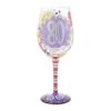 Enesco Gift Happy 80th Wine Glass(Happy 80th Wine Glass) -Holiday Gift Shop 6016993