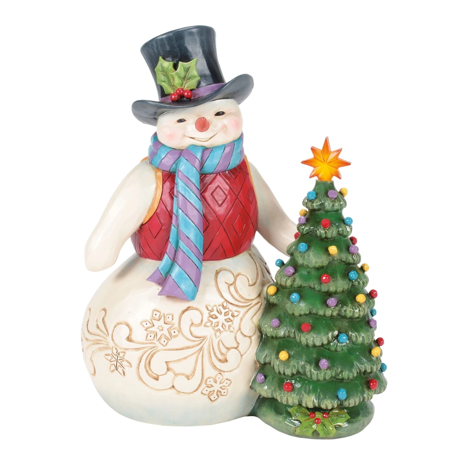 Enesco Gift Snowman With Vintage LED Tree(Snowman With Vintage Led Tree) 3 Enesco Gift Snowman With Vintage LED Tree(Snowman With Vintage Led Tree)