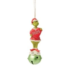 Enesco Gift Grinch On Bell Dated 2025(Grinch On Bell Dated 2025)