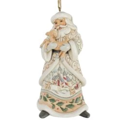 Enesco Gift Wdlnd Santa Holding Fawn Orn(Wdlnd Santa Holding Fawn Orn)