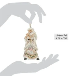 Enesco Gift Wdlnd Santa Holding Fawn Orn(Wdlnd Santa Holding Fawn Orn) -Holiday Gift Shop 6017181 20