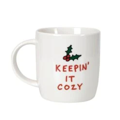 Enesco Gift Cozy Snowman Mug & Glasses Set(Cozy Snowman Mug Glasses Set) -Holiday Gift Shop 6017212 2