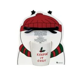 Enesco Gift Cozy Snowman Mug & Glasses Set(Cozy Snowman Mug Glasses Set) -Holiday Gift Shop 6017212 3