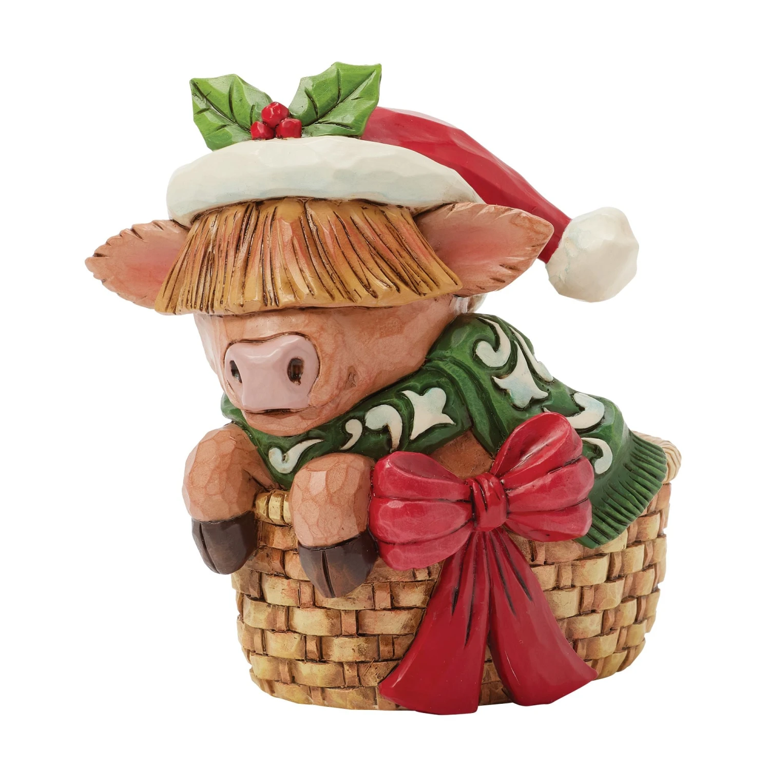 Enesco Gift Highland Cow In Basket Mini(Highland Cow In Basket Mini) 3 Enesco Gift Highland Cow In Basket Mini(Highland Cow In Basket Mini)