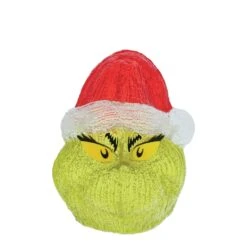 Department 56 Grinch Head 8" Lit Fig(Grinch Head 8 Lit Fig)