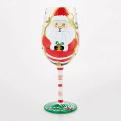 Enesco Gift Here Comes Santa Claus Glass(Here Comes Santa Claus Glass) -Holiday Gift Shop 6017343 3
