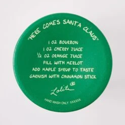 Enesco Gift Here Comes Santa Claus Glass(Here Comes Santa Claus Glass) -Holiday Gift Shop 6017343 6