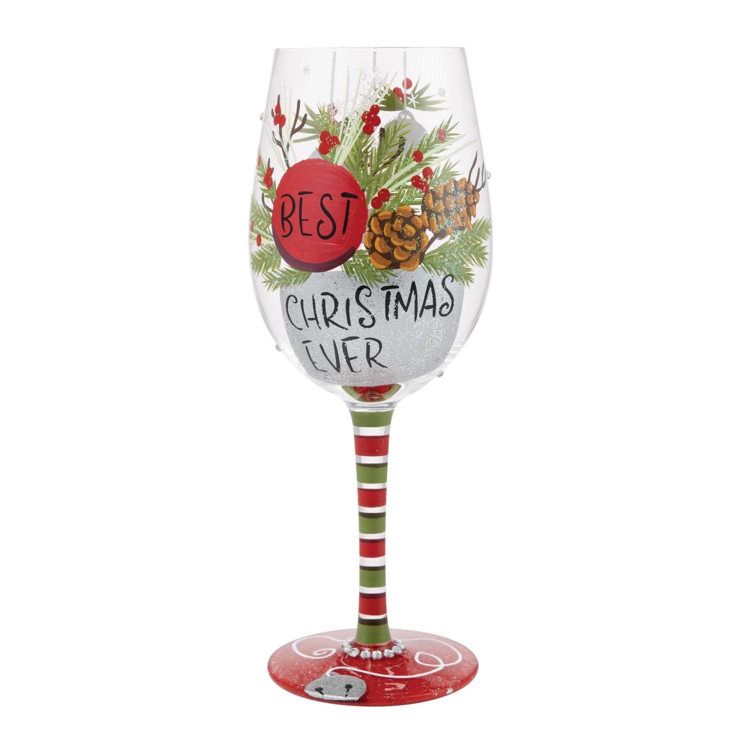 Enesco Gift Best Christmas Ever Wine Glass(Best Christmas Ever Wine Glass) 3 Enesco Gift Best Christmas Ever Wine Glass(Best Christmas Ever Wine Glass)