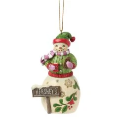 Enesco Gift Snowman W Hershey Sign Orn(Snowman With Hershey Sign Orn)