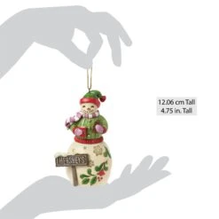 Enesco Gift Snowman W Hershey Sign Orn(Snowman With Hershey Sign Orn) -Holiday Gift Shop 6017389 20
