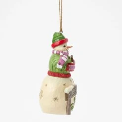 Enesco Gift Snowman W Hershey Sign Orn(Snowman With Hershey Sign Orn) -Holiday Gift Shop 6017389 3