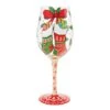 Enesco Gift Stockings With Care Wine Glass(Stockings With Care Wine Glass) -Holiday Gift Shop 6017392