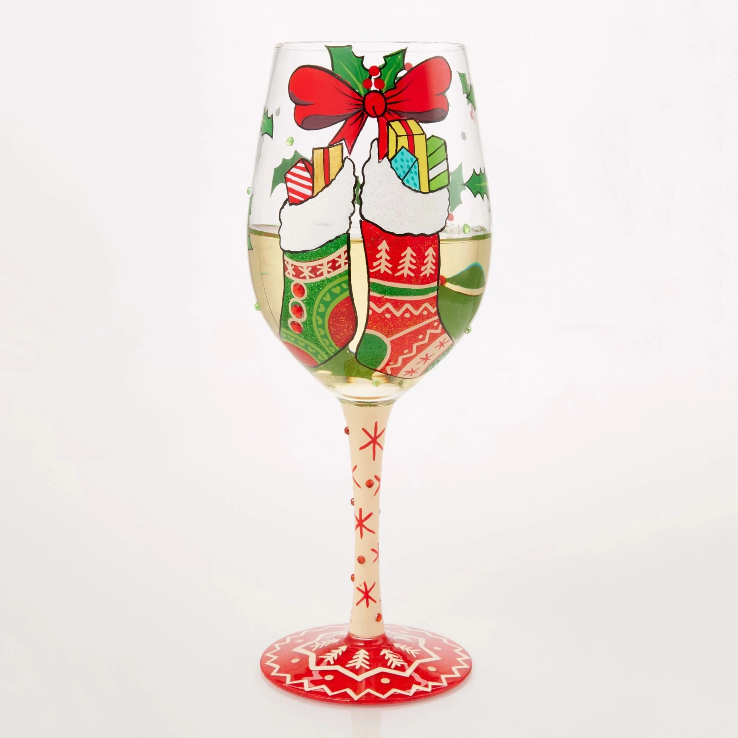 Enesco Gift Stockings With Care Wine Glass(Stockings With Care Wine Glass) 4 Enesco Gift Stockings With Care Wine Glass(Stockings With Care Wine Glass) - Image 2