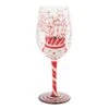 Enesco Gift Candy Cane Jar Wine Glass(Candy Cane Jar Wine Glass) -Holiday Gift Shop 6017393