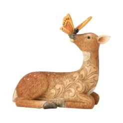 Enesco Gift Deer With Butterfly Figurine(Deer With Butterfly Figurine)