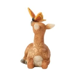 Enesco Gift Deer With Butterfly Figurine(Deer With Butterfly Figurine) -Holiday Gift Shop 6017783 2