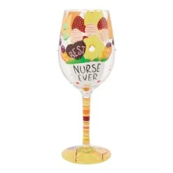 Enesco Gift Best Nurse Ever Wine Glass(Best Nurse Ever Wine Glass 1)